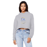 light colors Cropped Raw Edge Boyfriend Hoodie